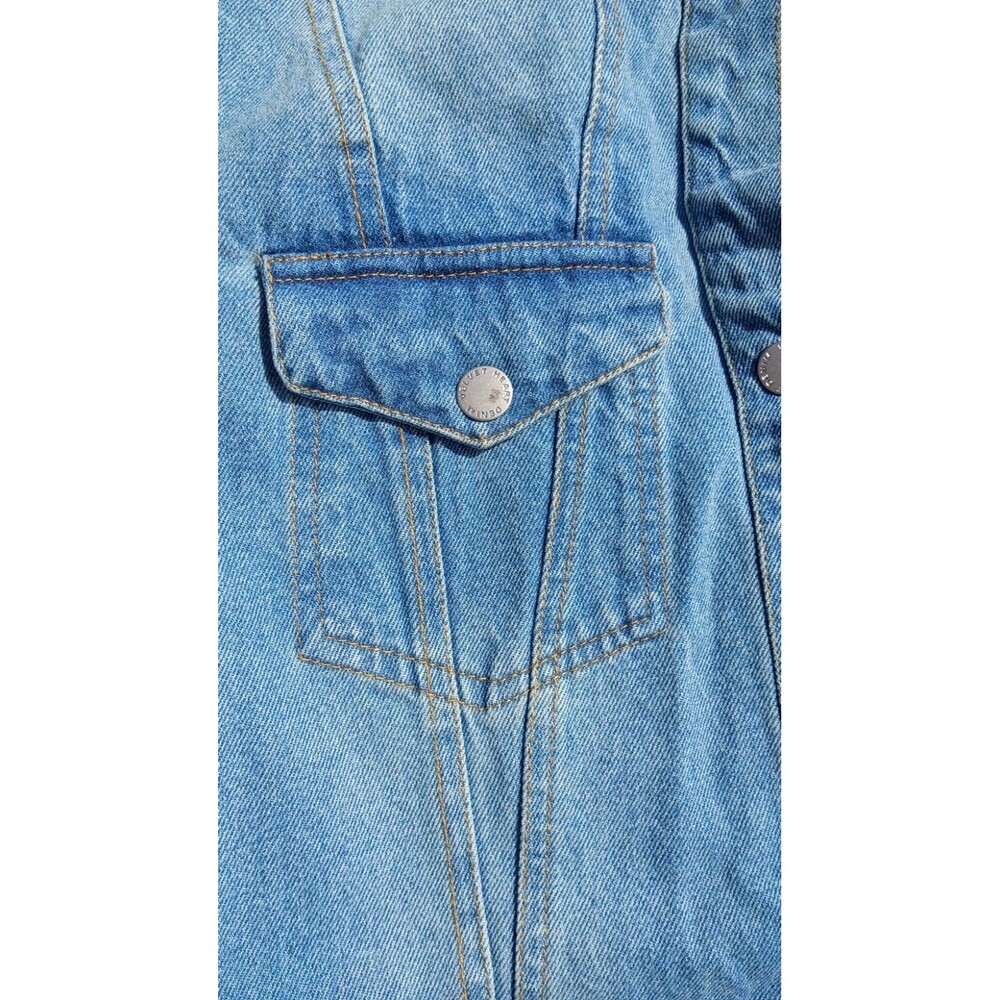 Velvet Heart Light Blue Denim Midi Dress - Picture 7 of 7